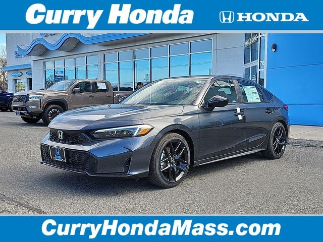 2026 Honda Civic Sport in Metorite_Gray_Meta — front three-quarter view