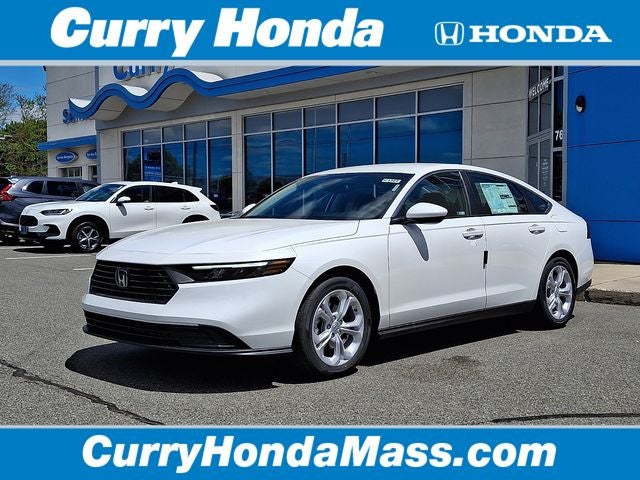 2026 Honda Accord LX in Platinum White Pea — front three-quarter view