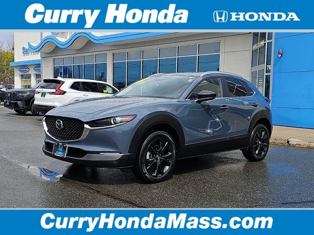 2025 Mazda Mazda CX-30 2.5 S Carbon Edition in Polymetal Gray Metallic — front three-quarter view