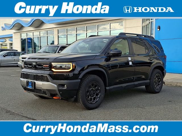 2026 Honda Passport TrailSport Blackout in Crystal Black — front three-quarter view